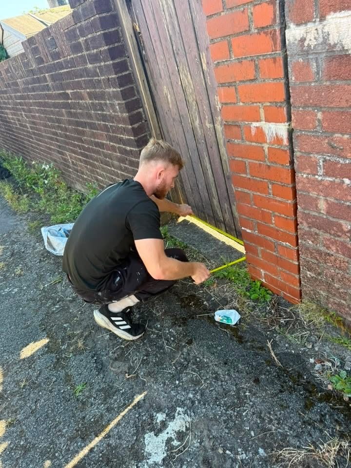 Measuring up for a new bespoke gate